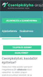 Mobile Screenshot of cserepkalyha-arajanlatok.hu